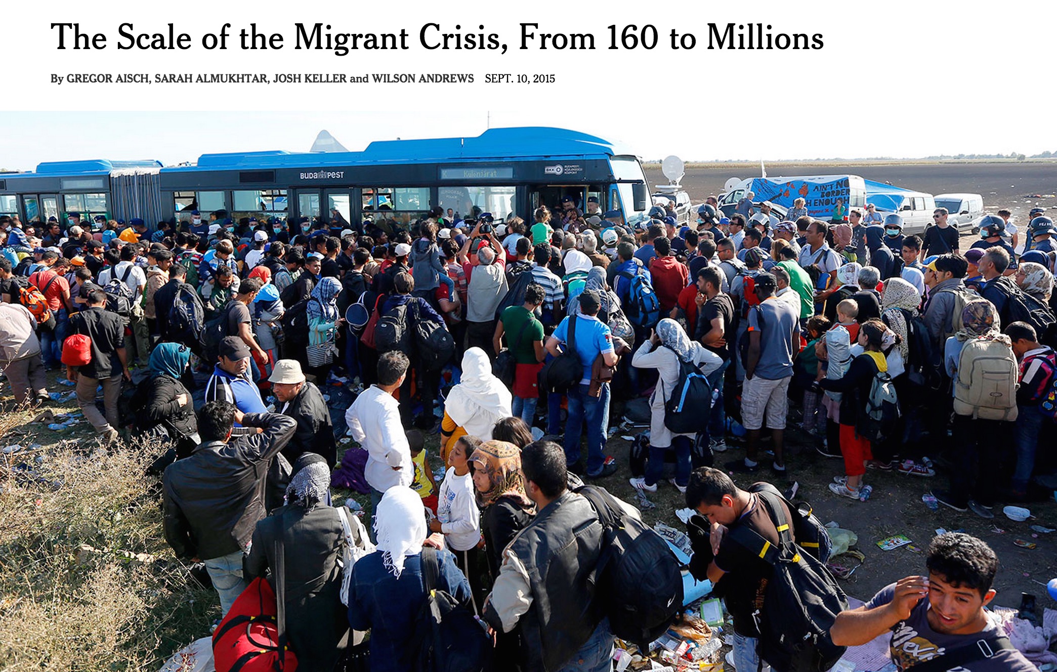 The Scale of the Migrant Crisis, From 160 to Millions