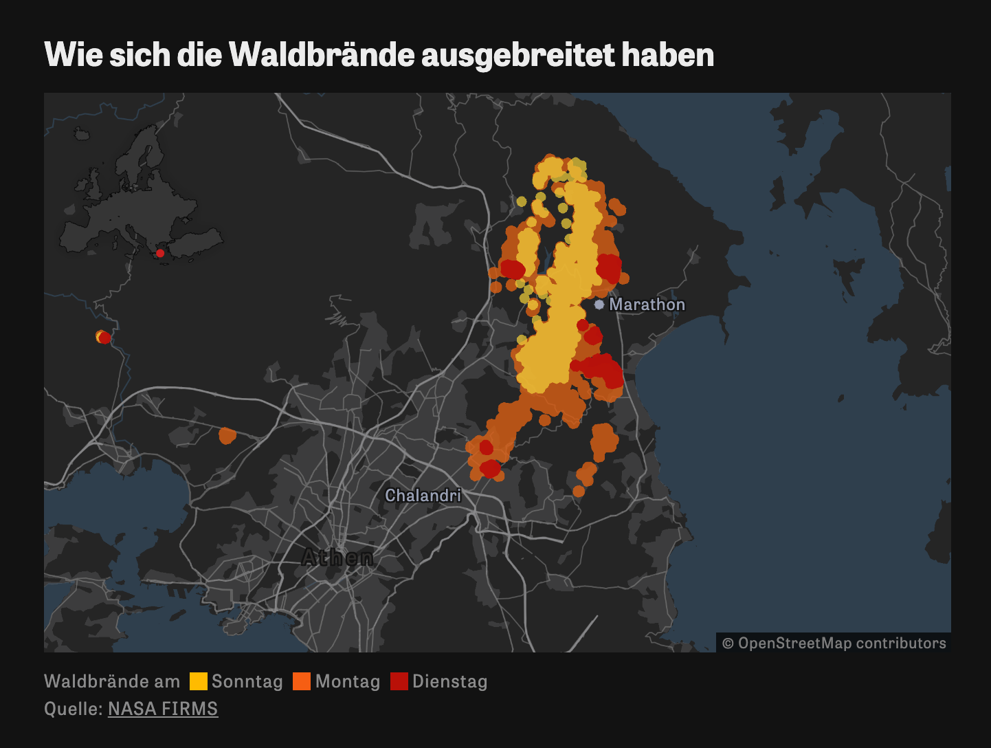 Wildfires in Athens