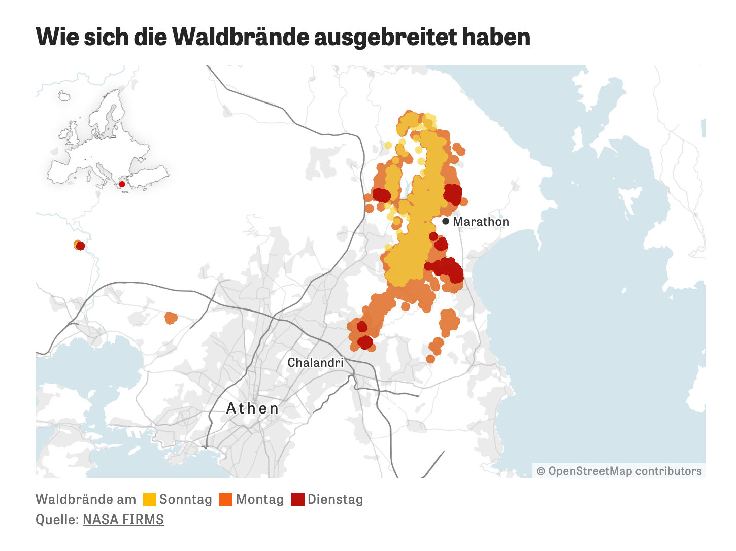 Wildfires in Athens