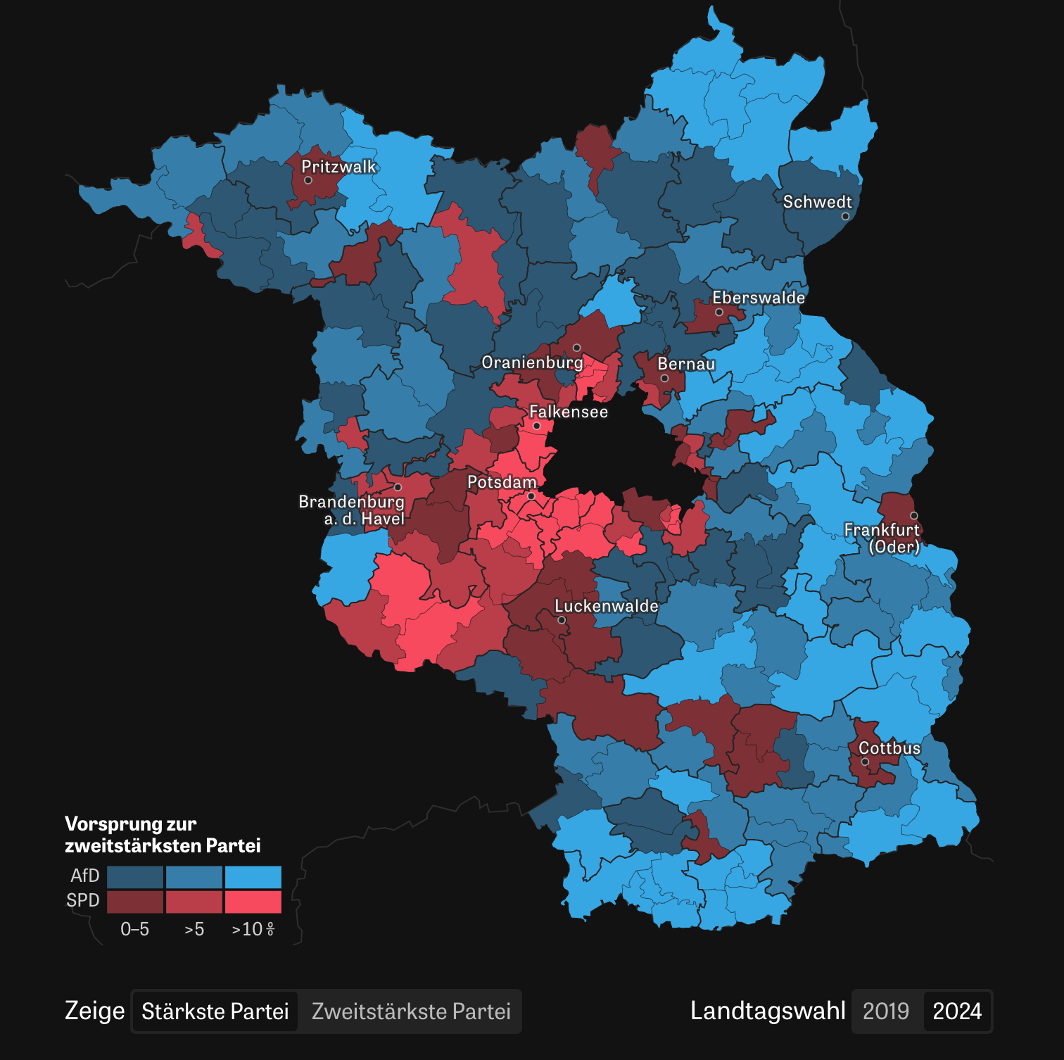 Analysis of Brandenburg state election results