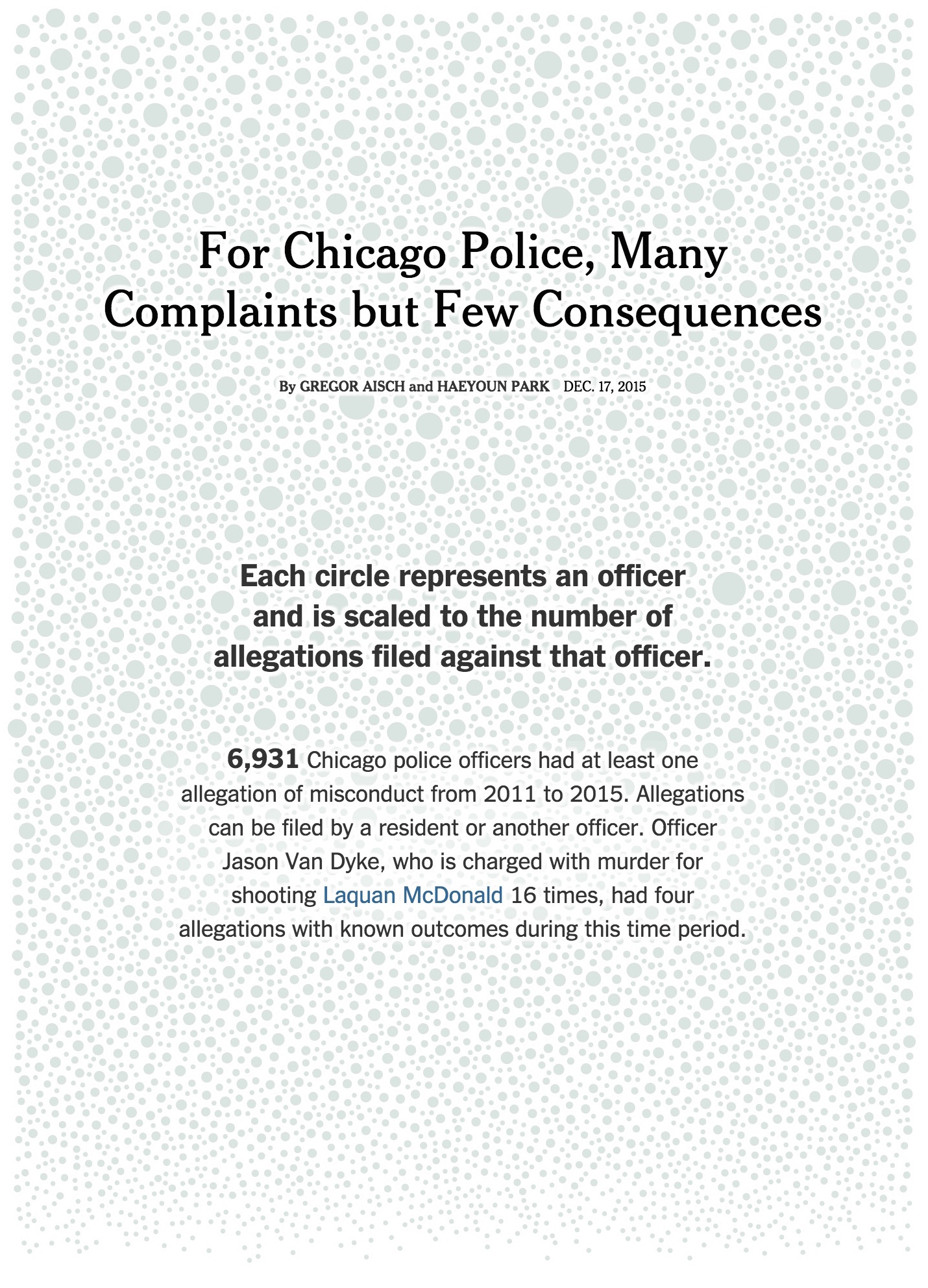 For Chicago Police, Many Complaints but Few Consequences<br>