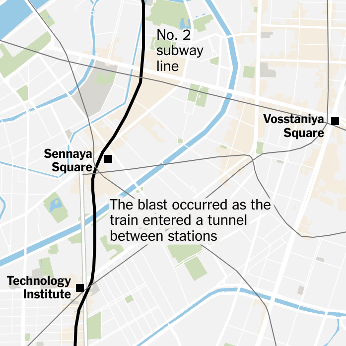 Where the St. Petersburg Metro Explosion Occurred