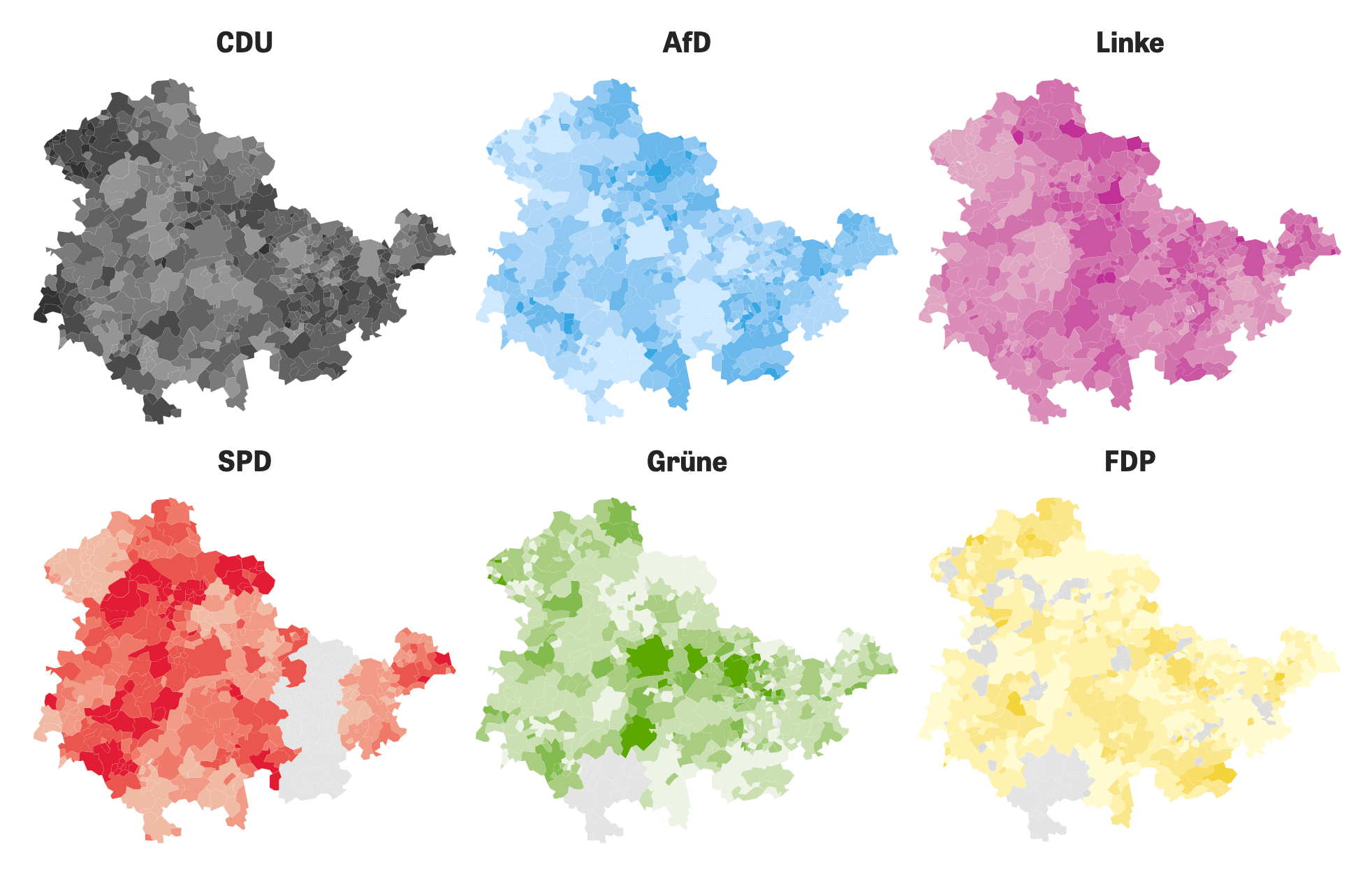 Thuringia local election results